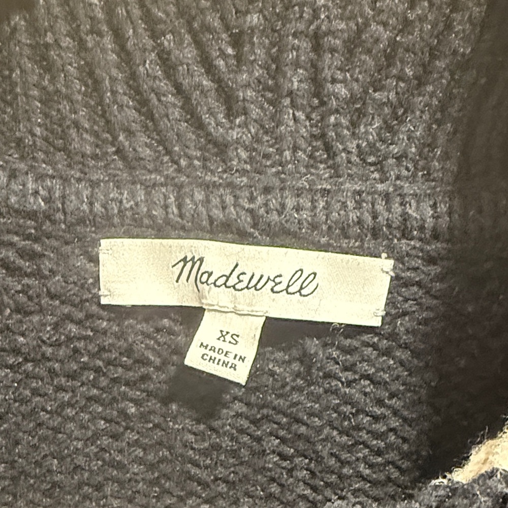 Madewell Charcoal Knit Cardigan - Picture 2 of 3
